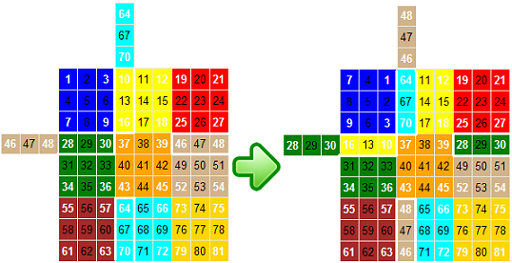 Nine Faces Flat Rubik Puzzle example