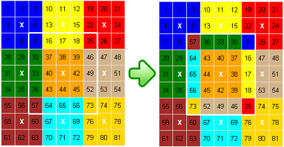 Flat Rubik – Rotate 5x5 Puzzle example