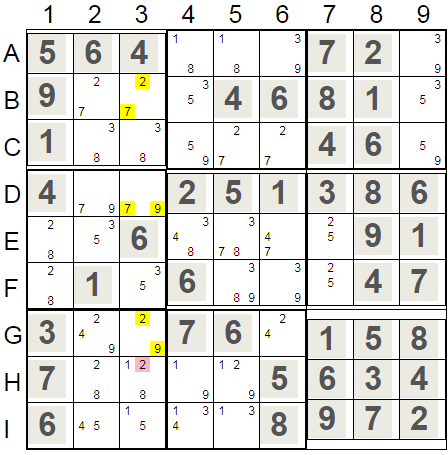 Naked Triples In Column